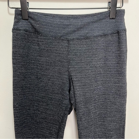 Triple Flip Heathered Grey Black Leggings Size 12 - Picture 3 of 9